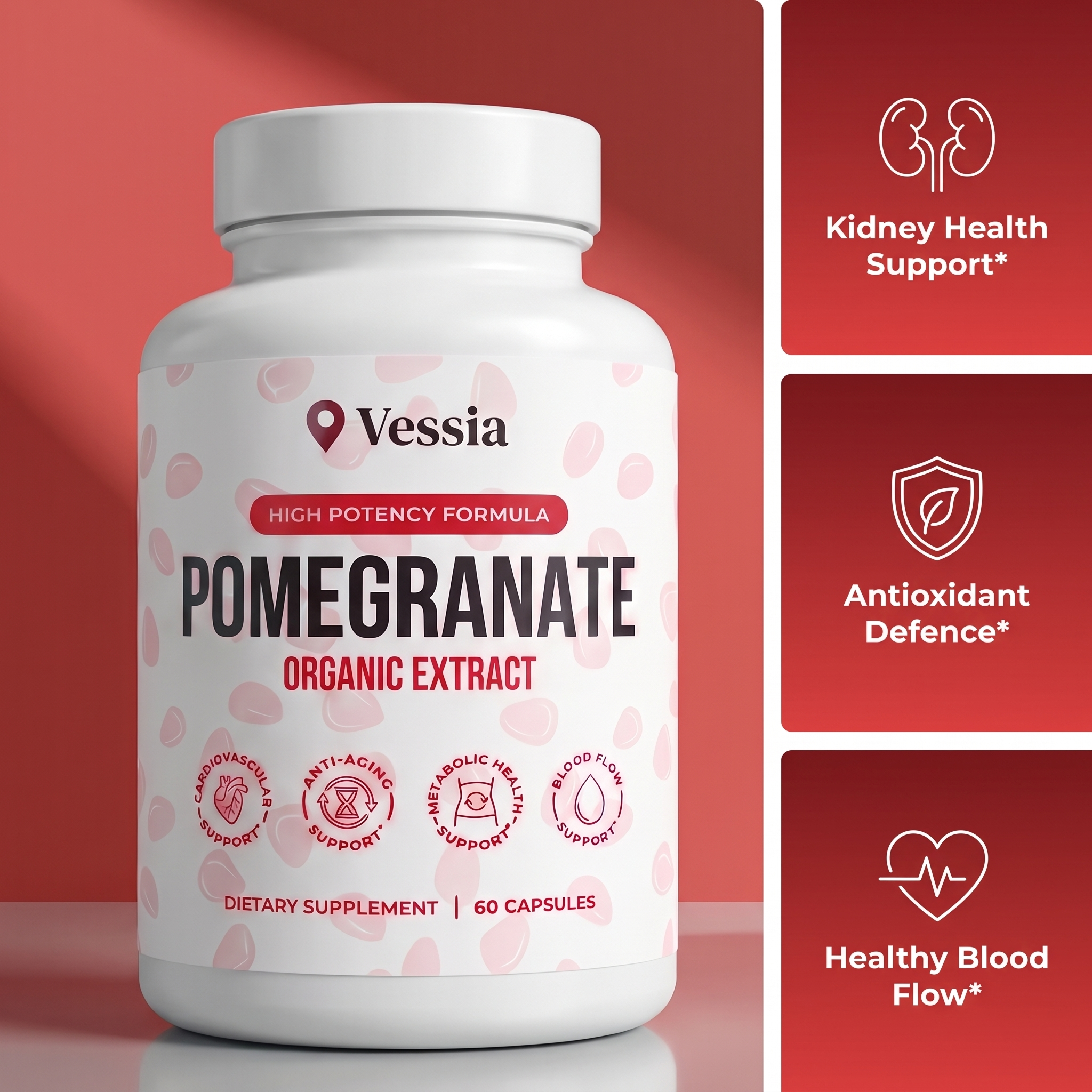 Vessia Granaatappelextract Capsules