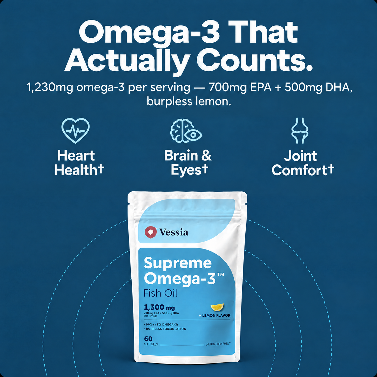 Vessia Supreme Omega-3 Fish Oil