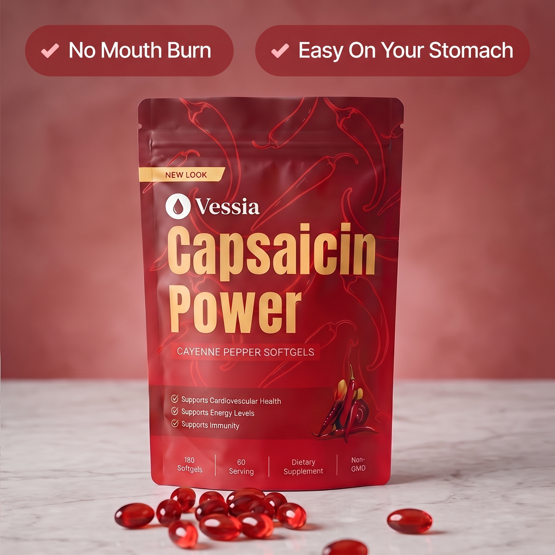 Vessia Cayennepeper – zak met capsaïcine-softgels